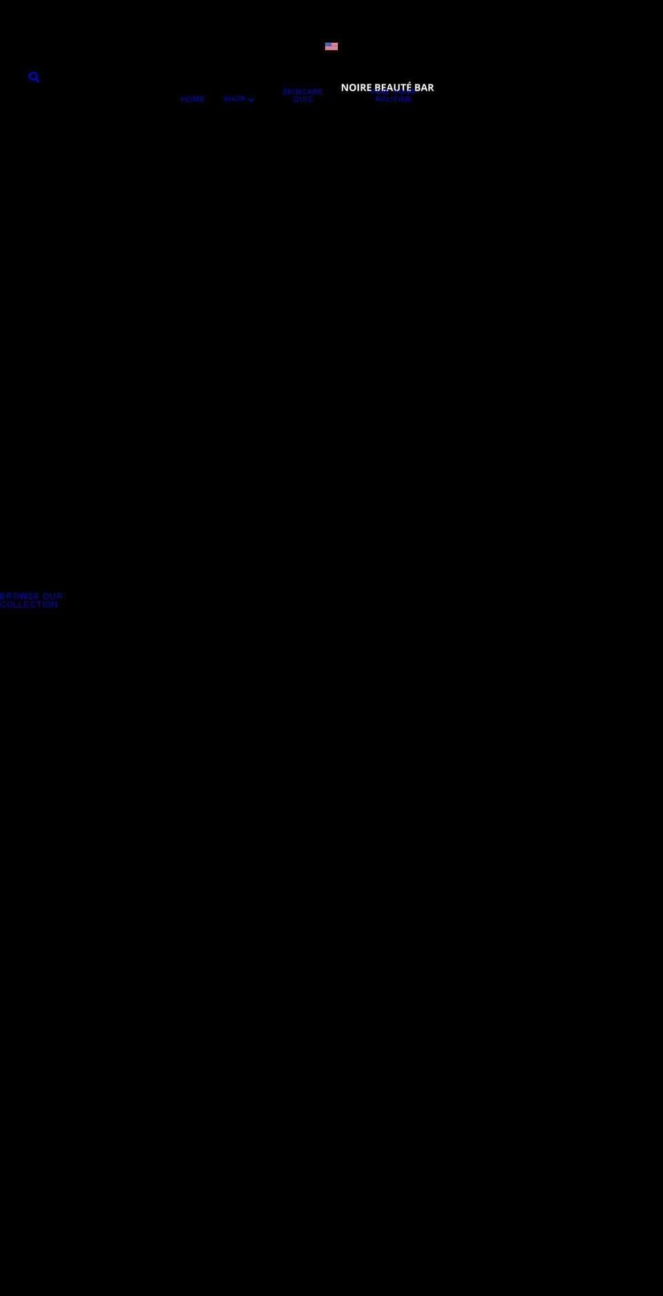 noirebeautebar.com shopify website screenshot