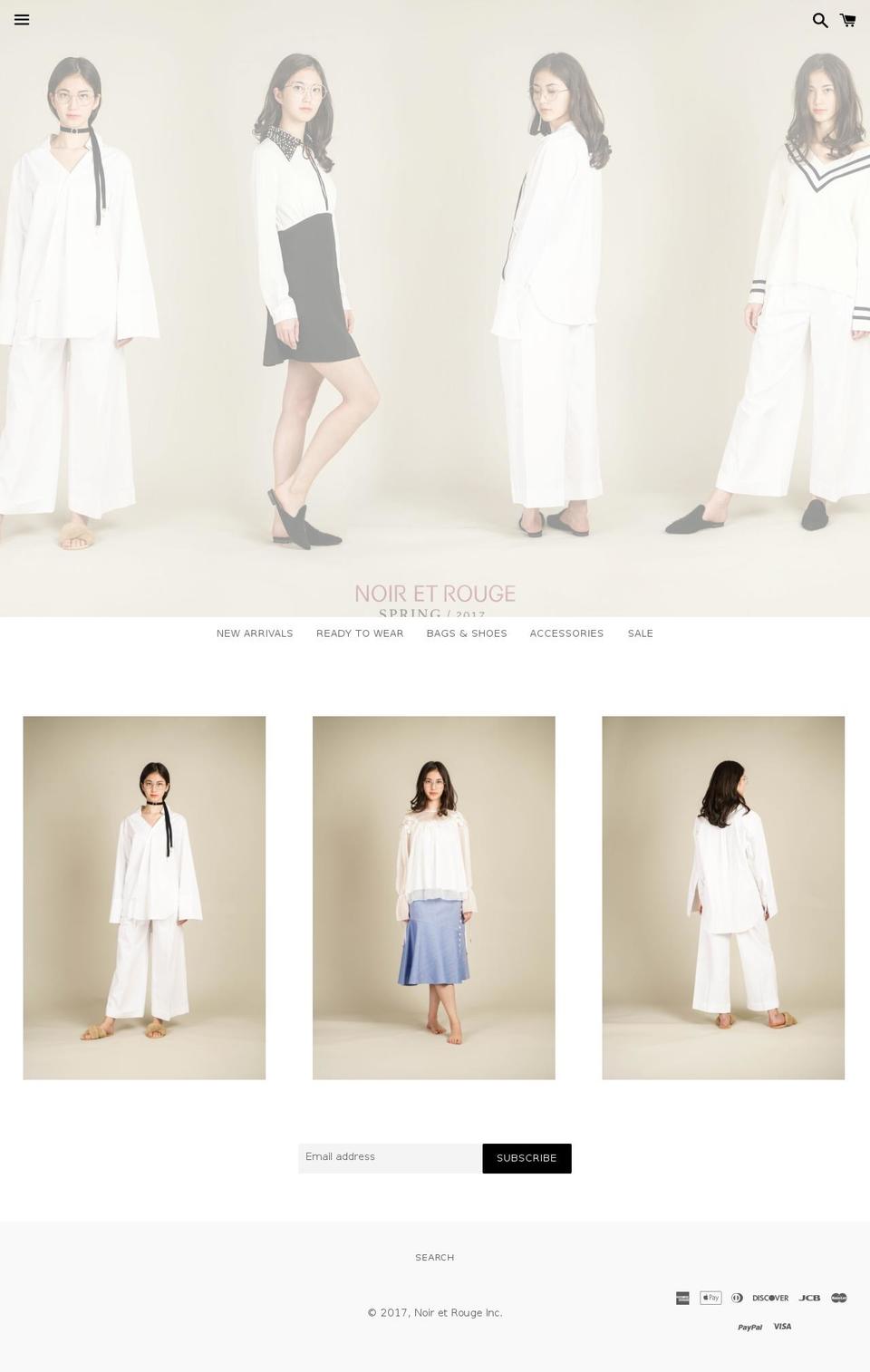 noiretrouge.com shopify website screenshot