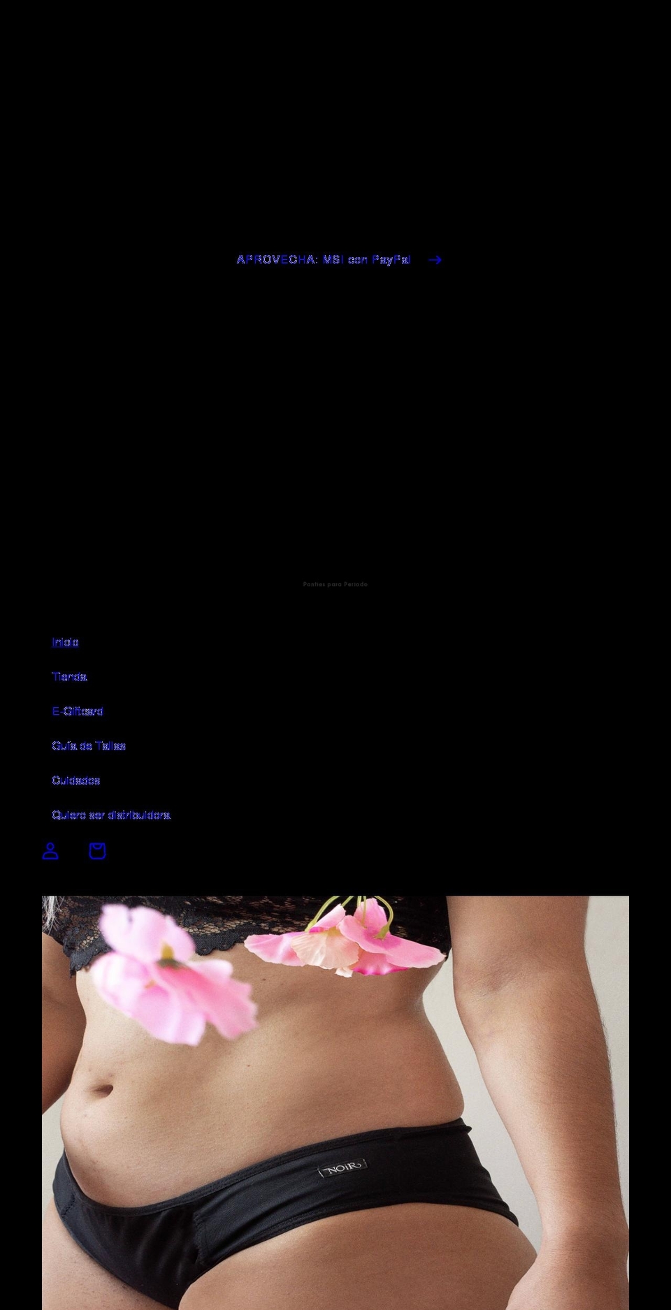 noirmx.com shopify website screenshot