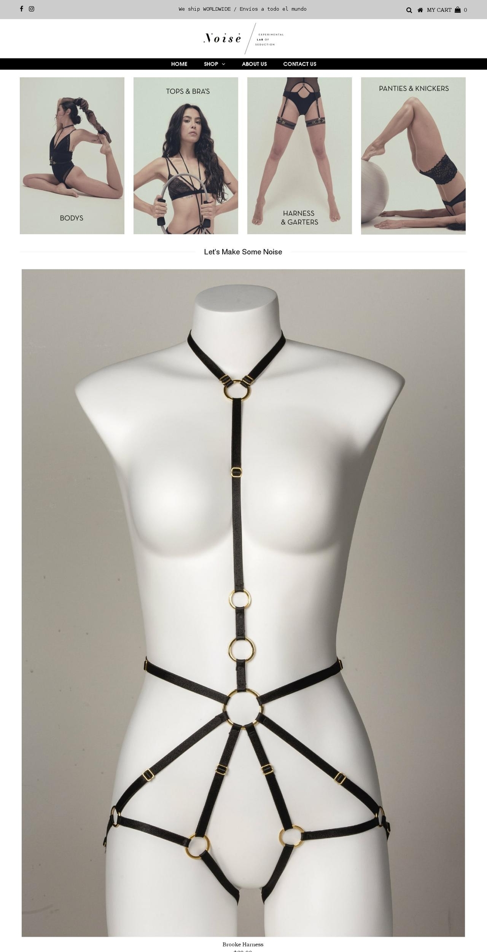 noise-lab.com shopify website screenshot