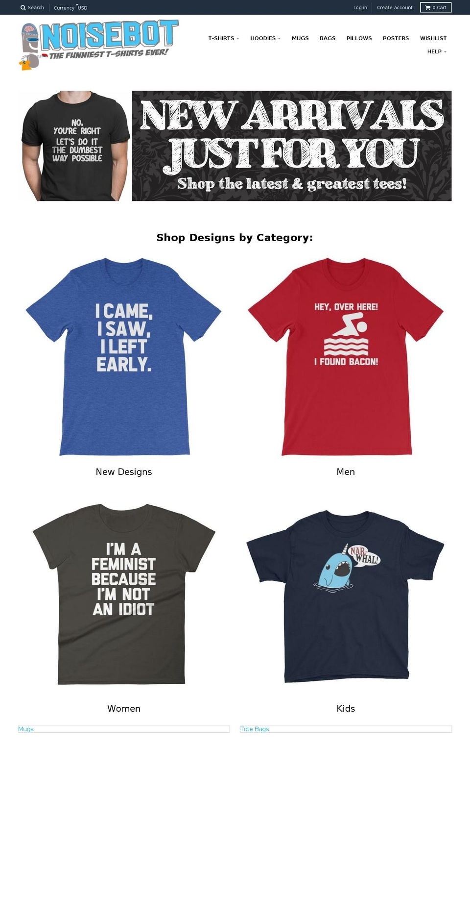 noisebot.com shopify website screenshot