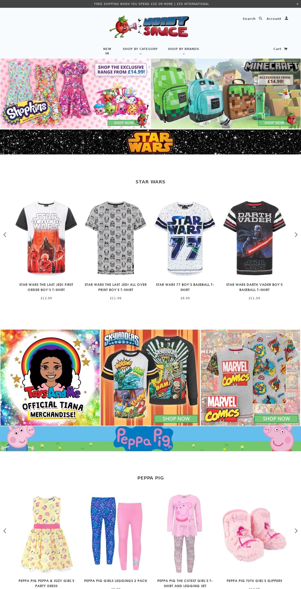 noisysauce.com shopify website screenshot