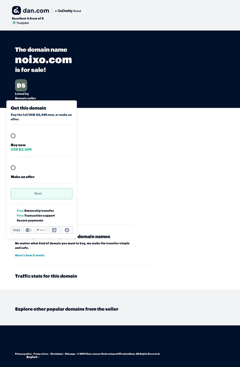 noixo.com — Shopify storefront screenshot