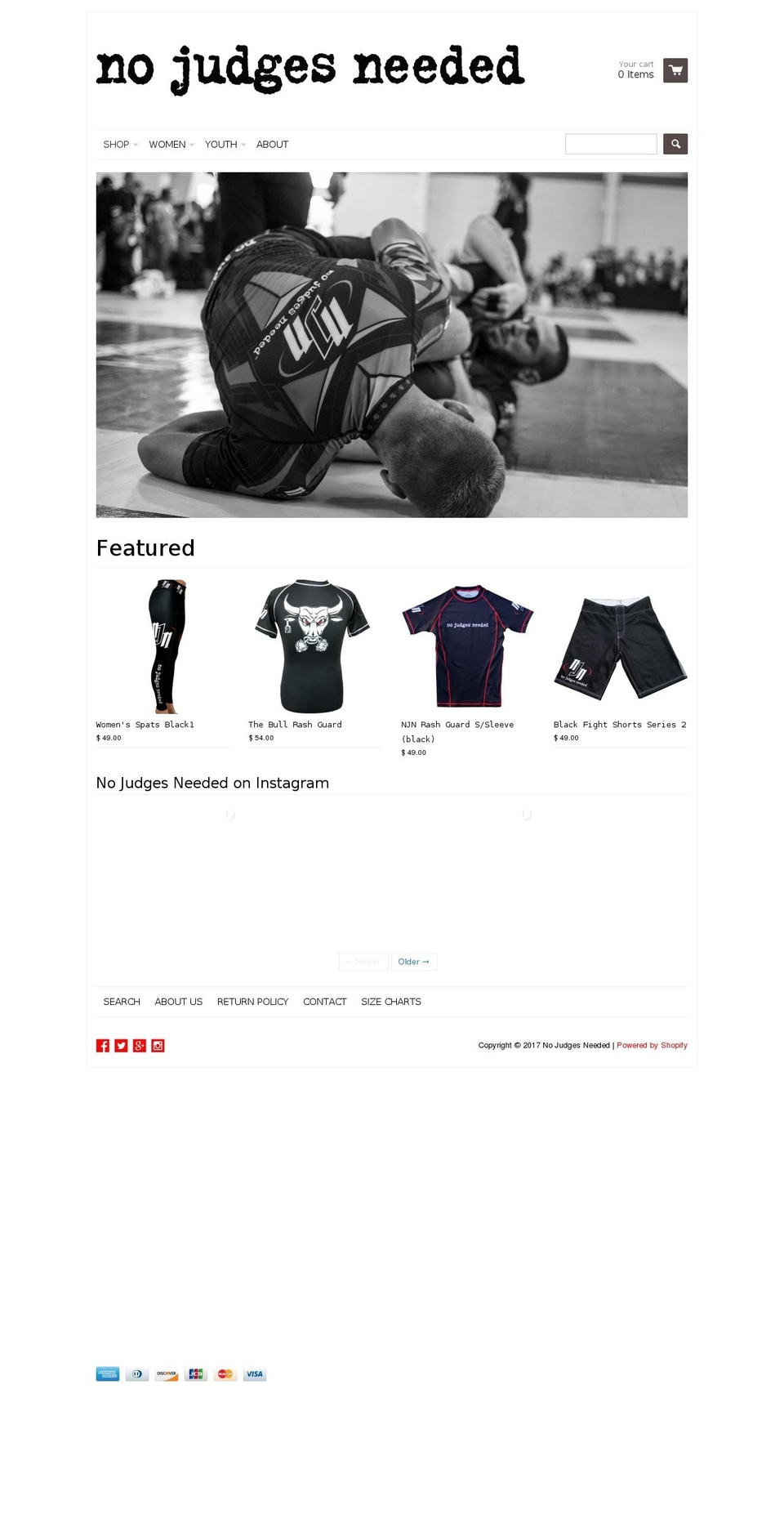nojudgesneeded.com shopify website screenshot