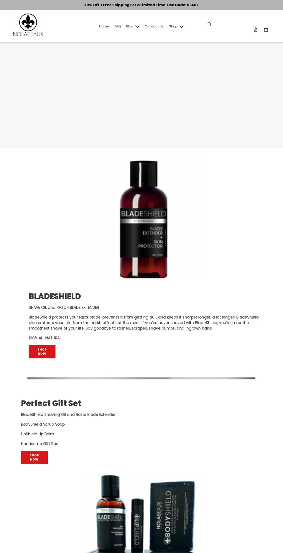nolabeaux.com shopify website screenshot
