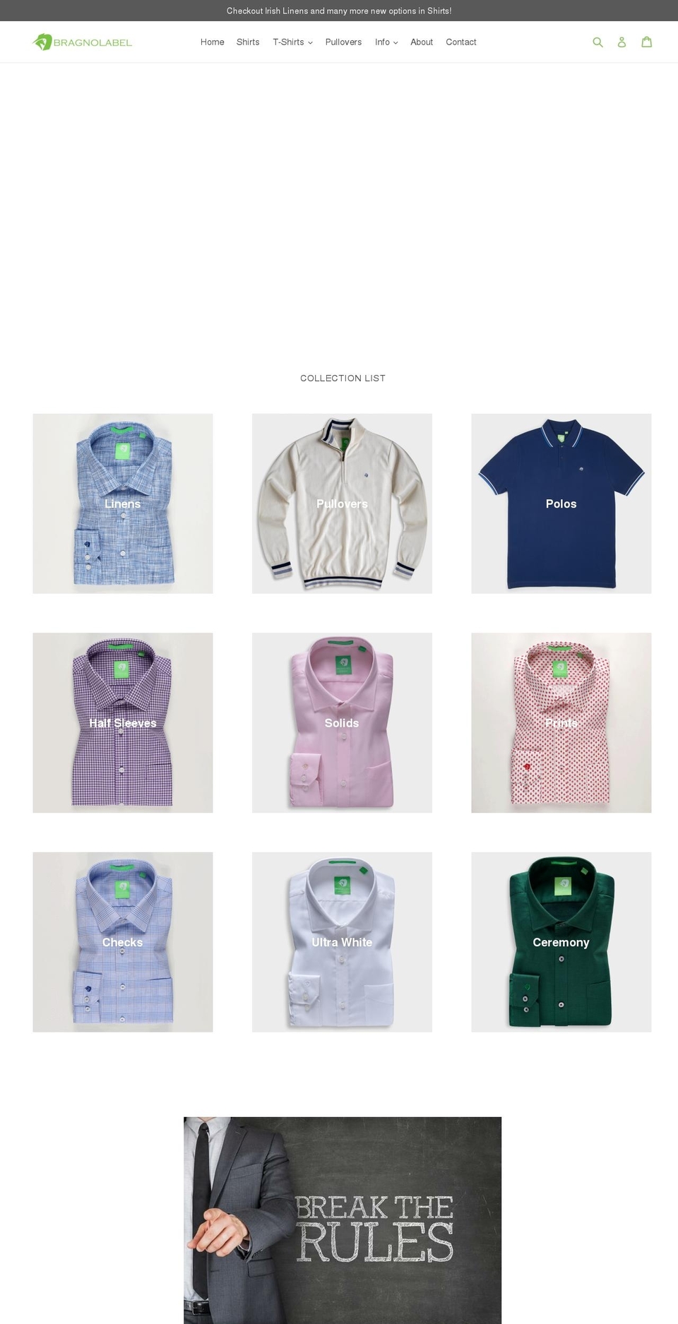 nolabelclub.com — Shopify storefront screenshot
