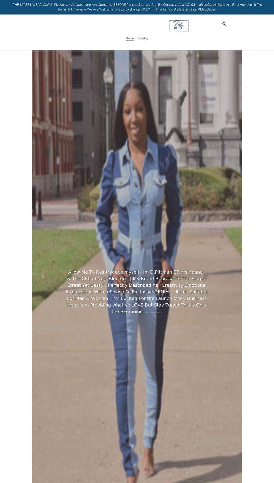 nolableuco.com shopify website screenshot