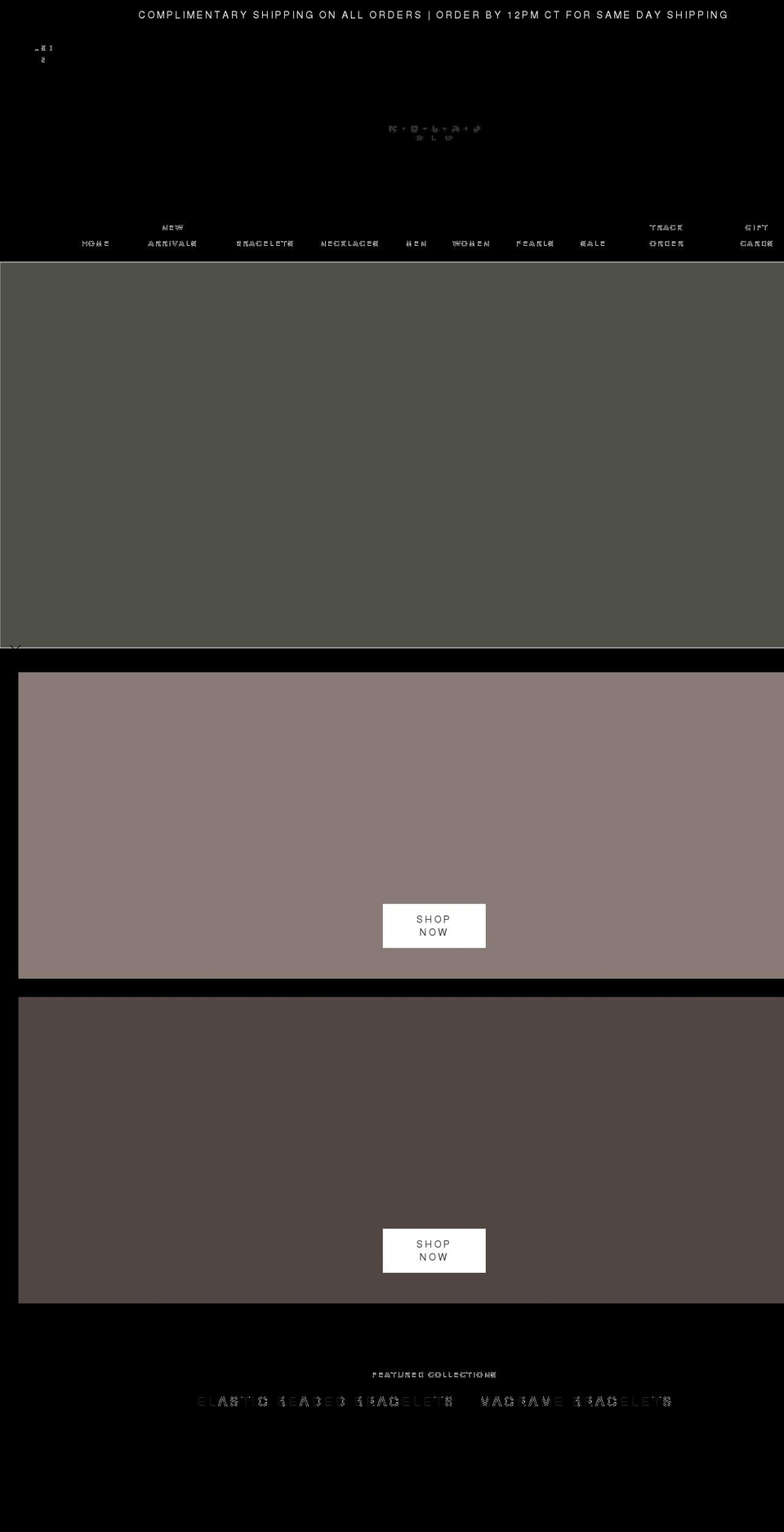 nolajblu.com shopify website screenshot