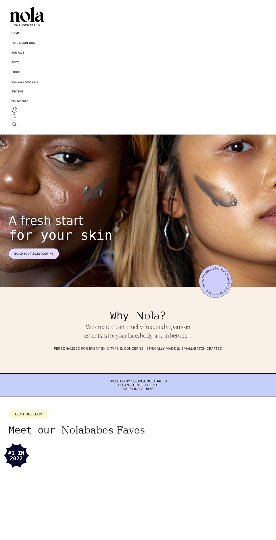nolaskinsentials.com shopify website screenshot