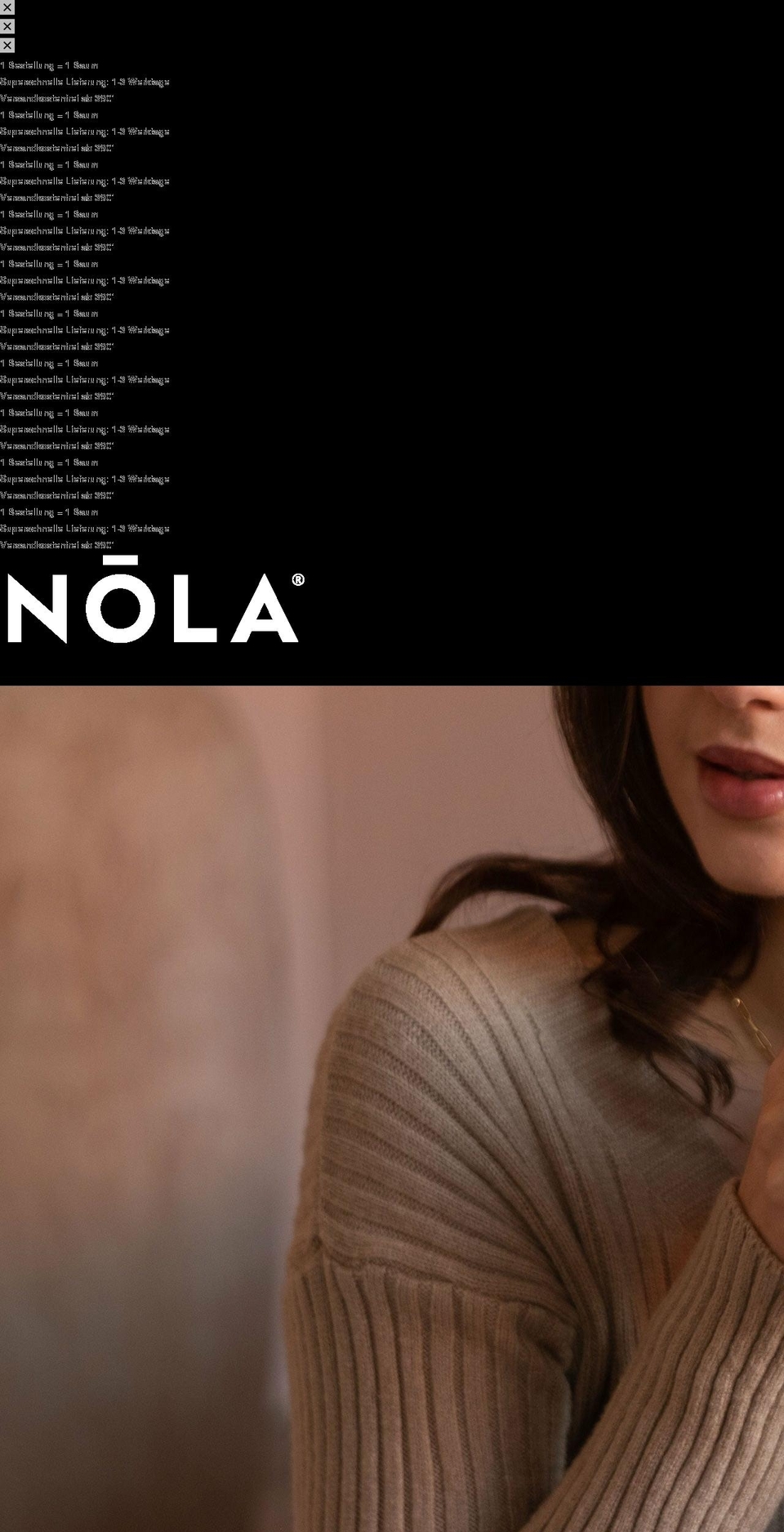 nolatea.com shopify website screenshot