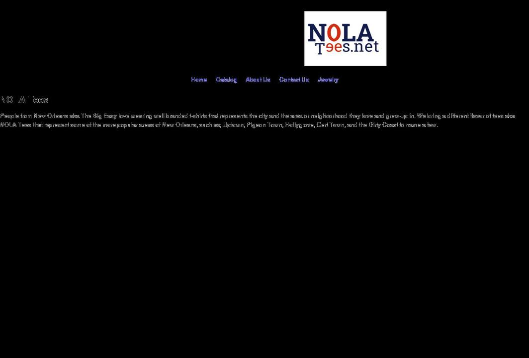 nolatees.net shopify website screenshot