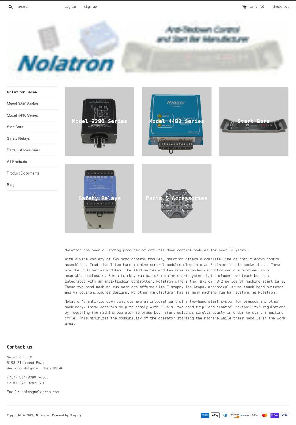 nolatron.com shopify website screenshot