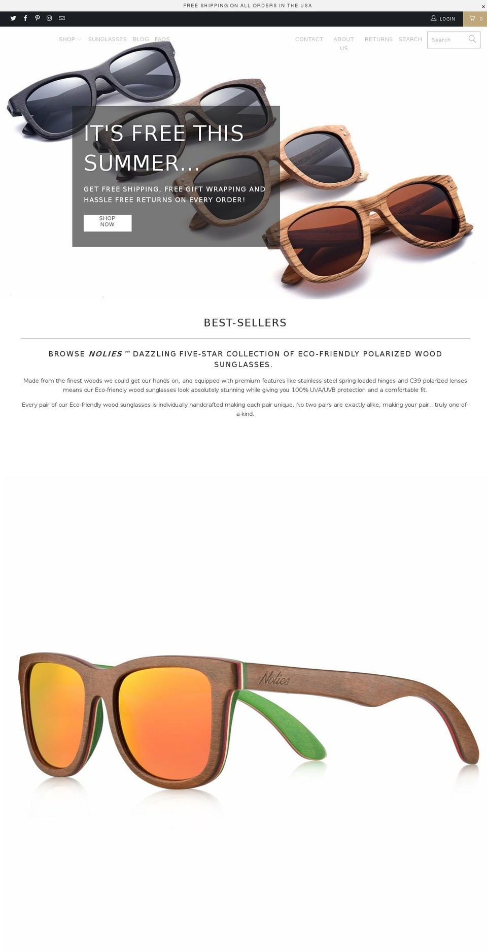 nolies.com — Shopify storefront screenshot