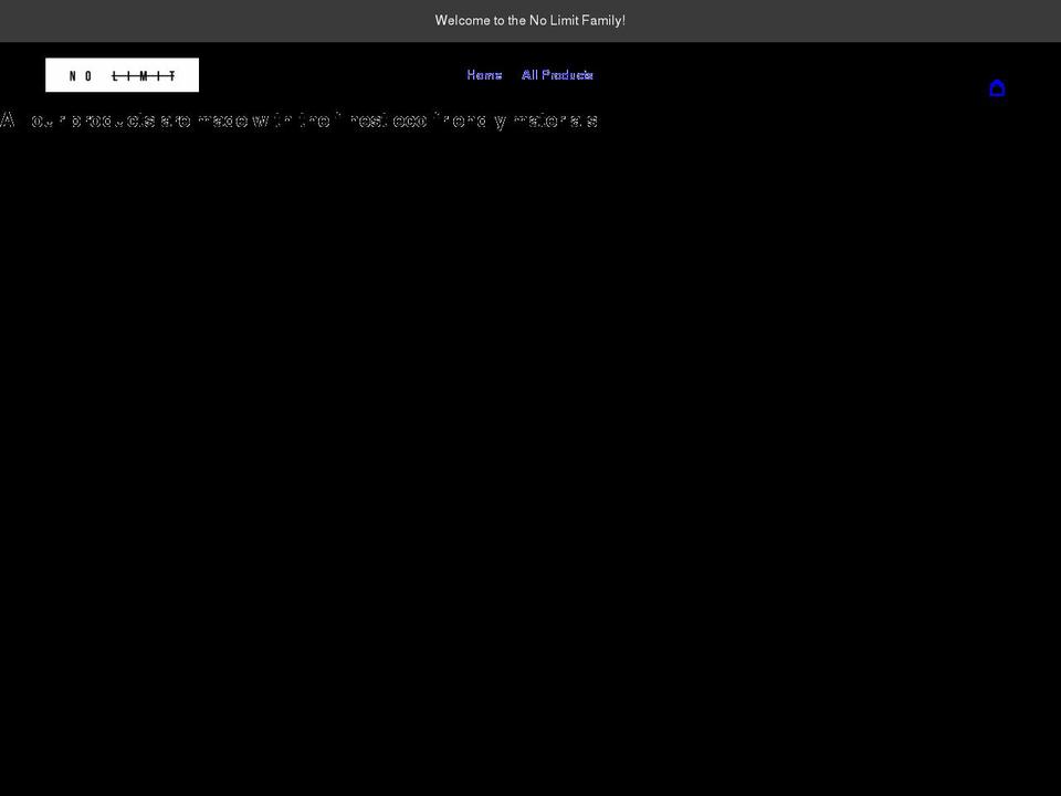 nolimitldnshop.com shopify website screenshot