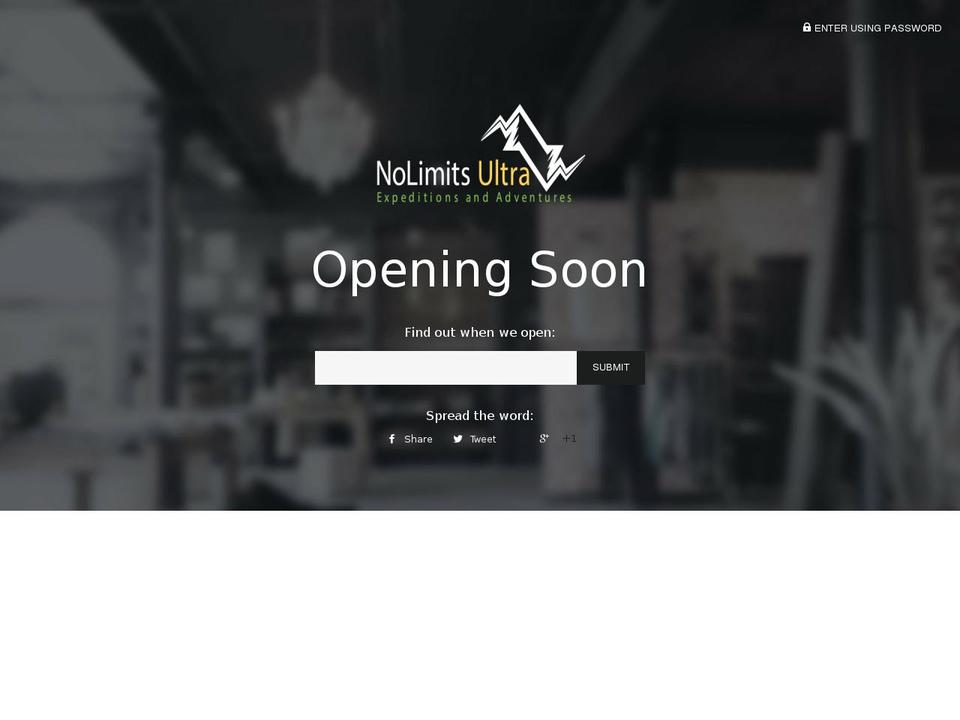 nolimitsultra.net shopify website screenshot