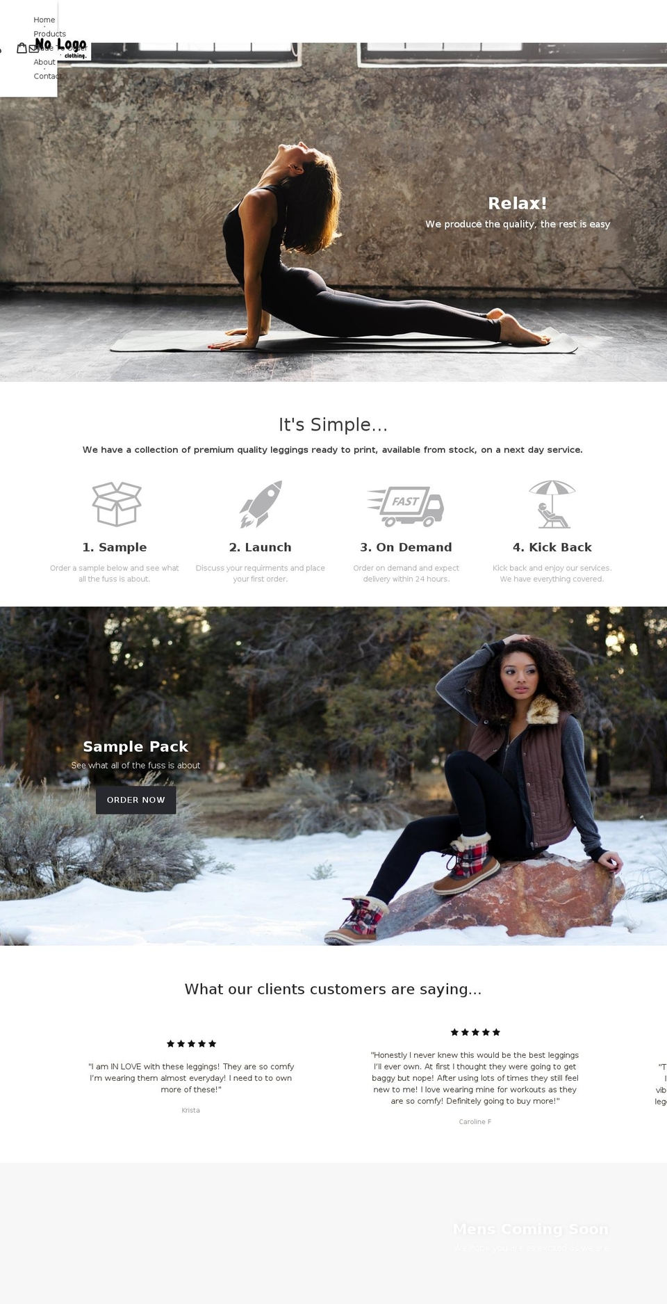 Kubix Media Shopify theme site example nologoclothing.com