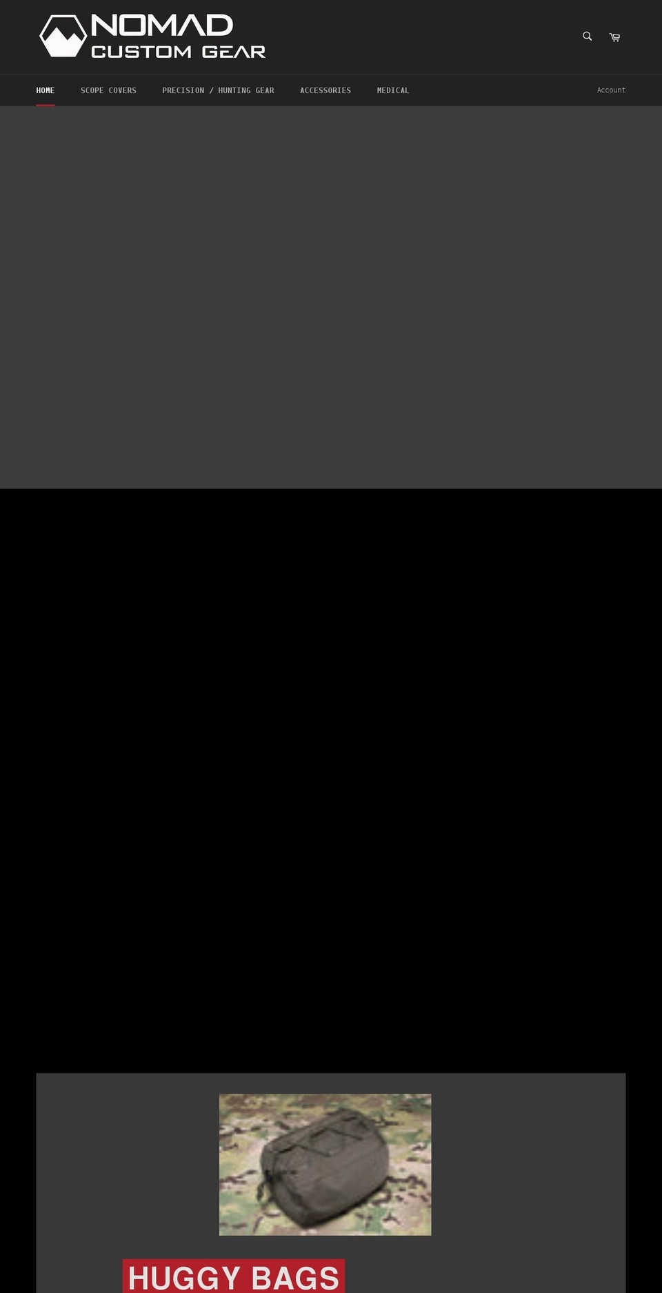 nomadcustomgear.com shopify website screenshot