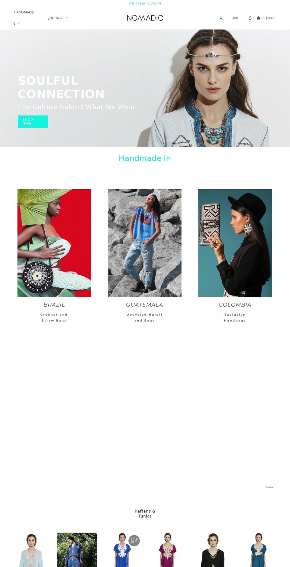 nomadefriends.com — Shopify storefront screenshot