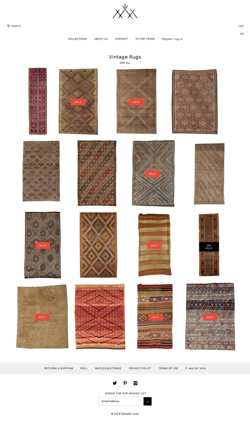 nomadicloom.com — Shopify storefront screenshot