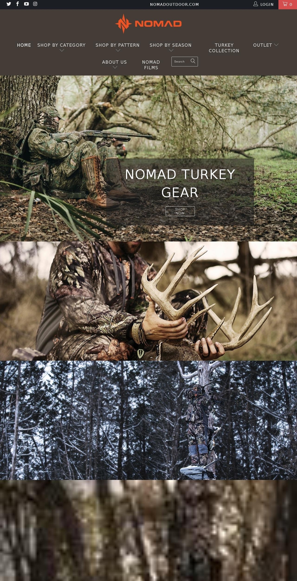 nomadoutdoor.com shopify website screenshot
