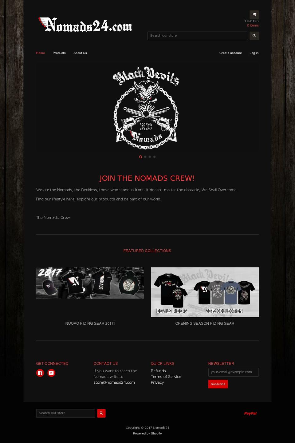 nomads24.com shopify website screenshot