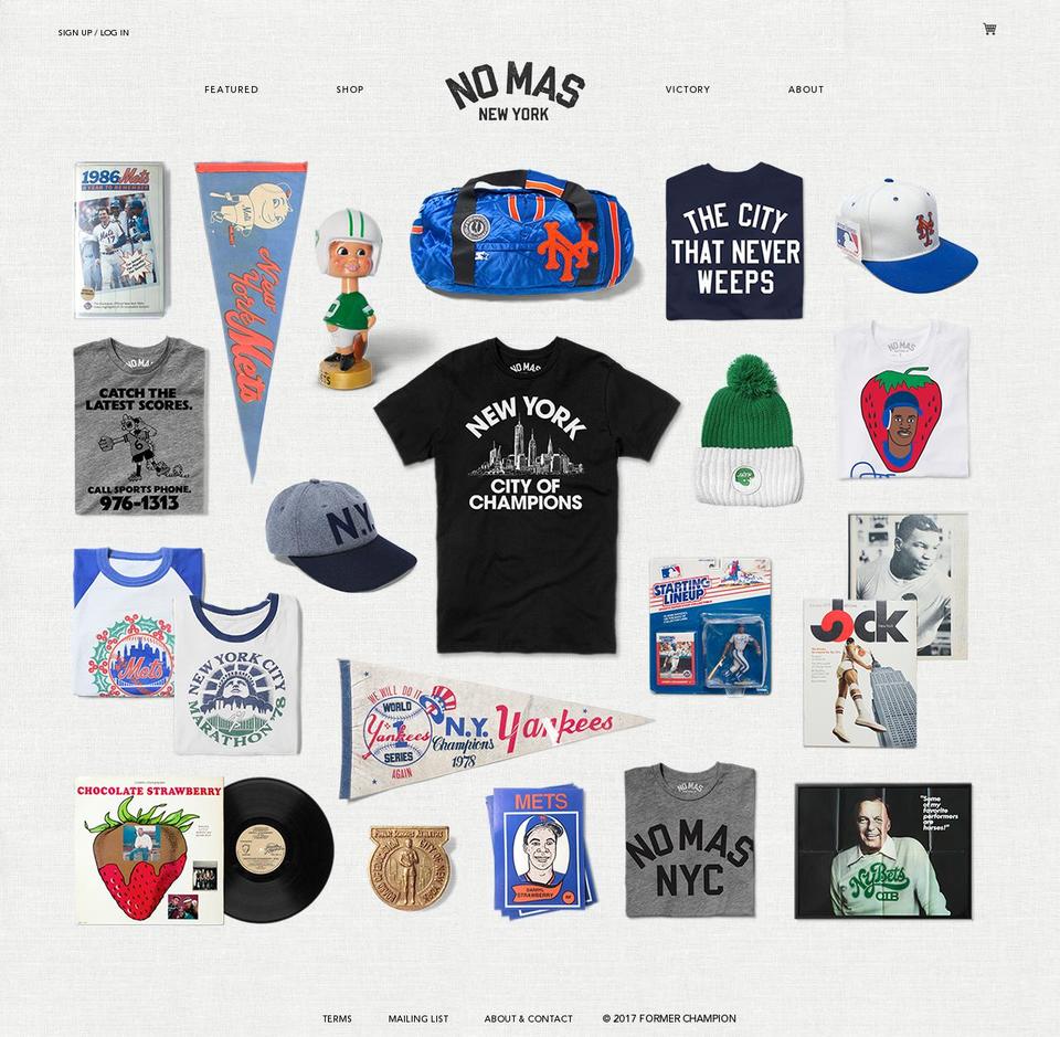 nomasnyc.com shopify website screenshot