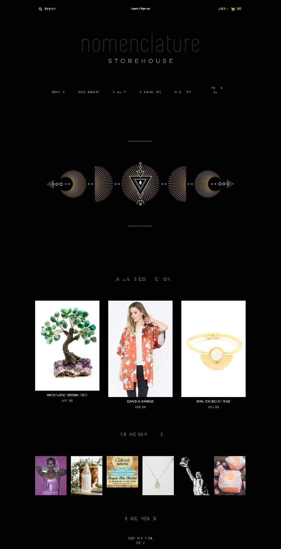 nomenclaturestorehouse.com — Shopify storefront screenshot