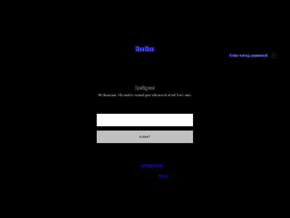 nomnomshop.com shopify website screenshot