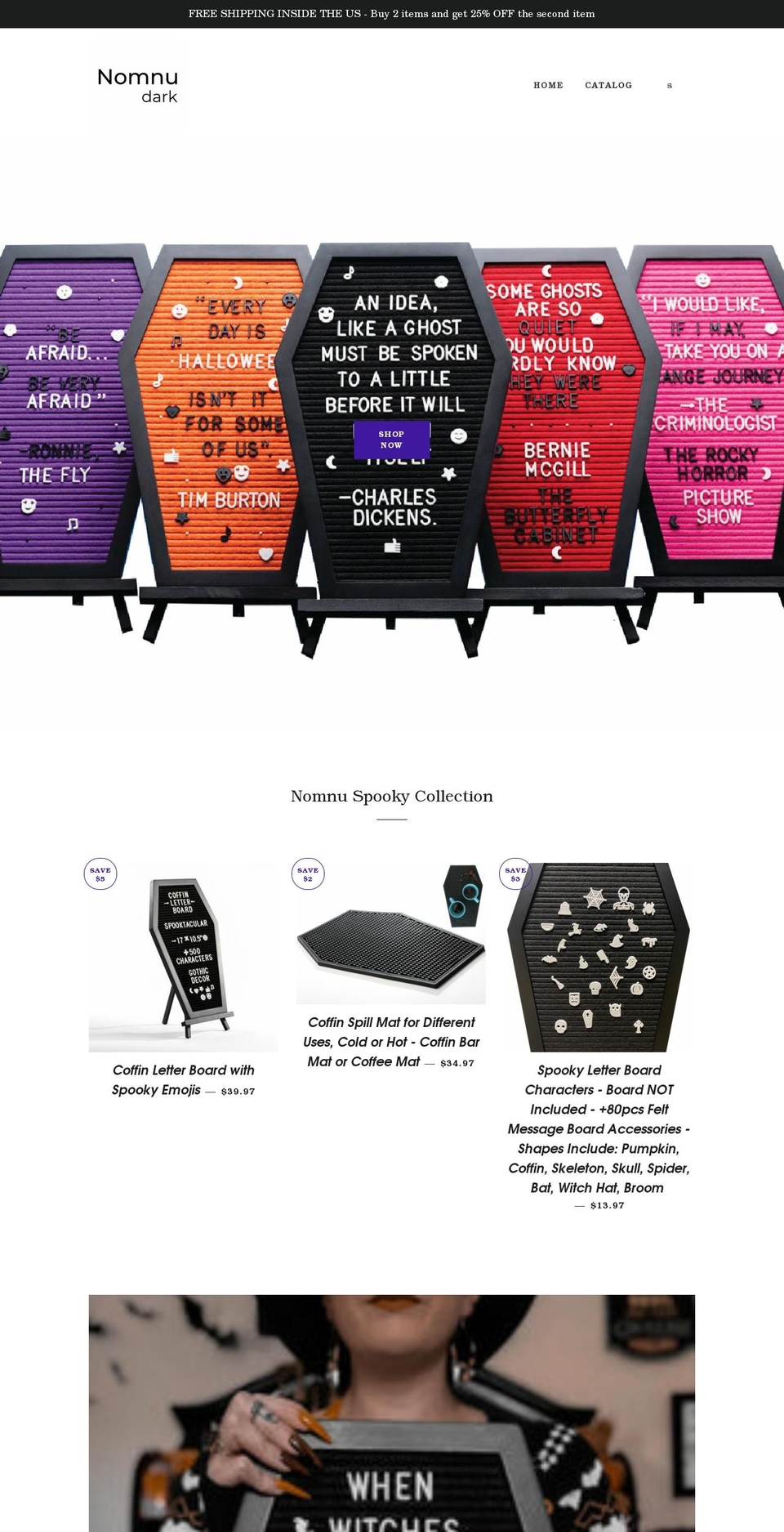 nomnu.com shopify website screenshot