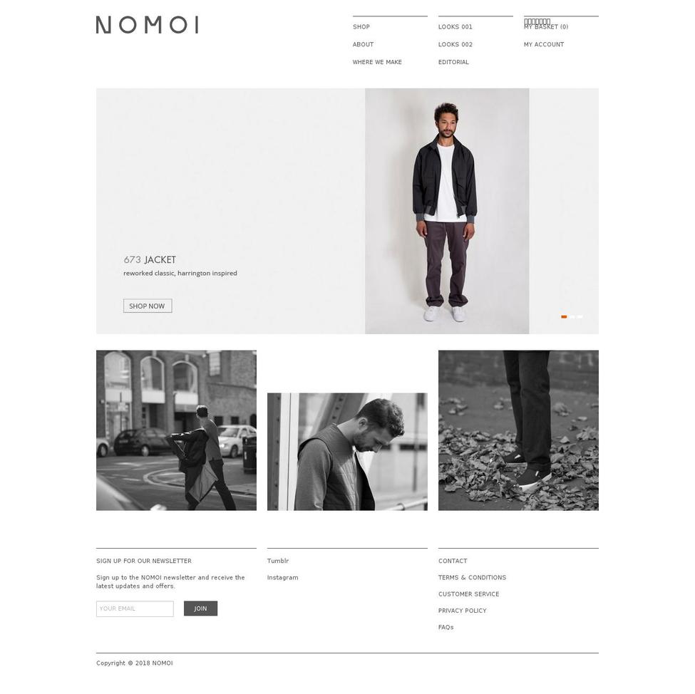 nomoi.co.uk shopify website screenshot