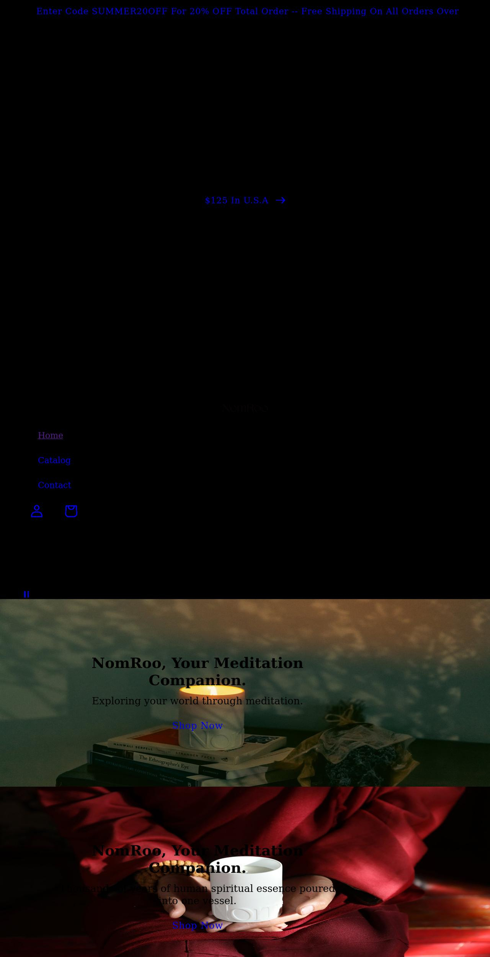 nomroo.com shopify website screenshot