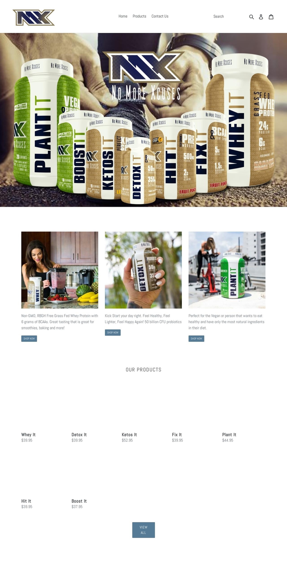 nomxs.com — Shopify storefront screenshot