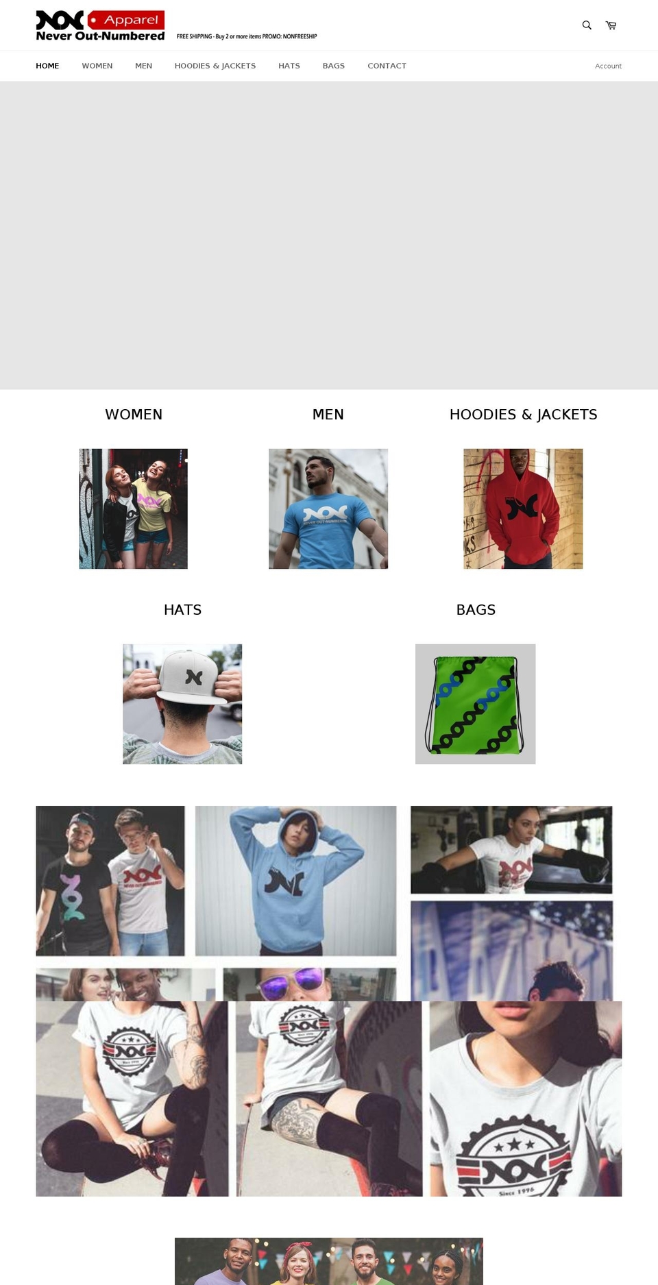 nonapparel.com — Shopify storefront screenshot