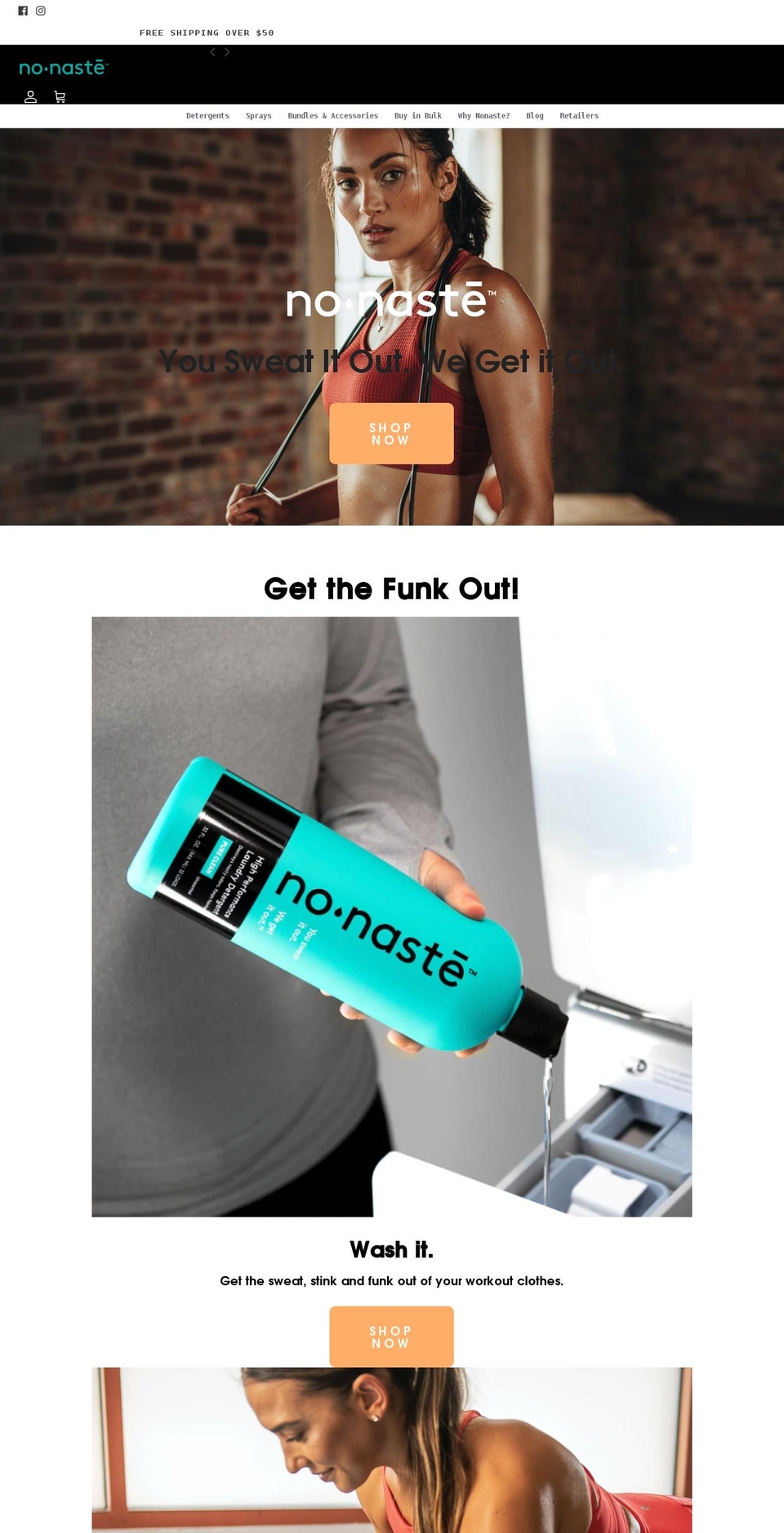 nonaste.com shopify website screenshot