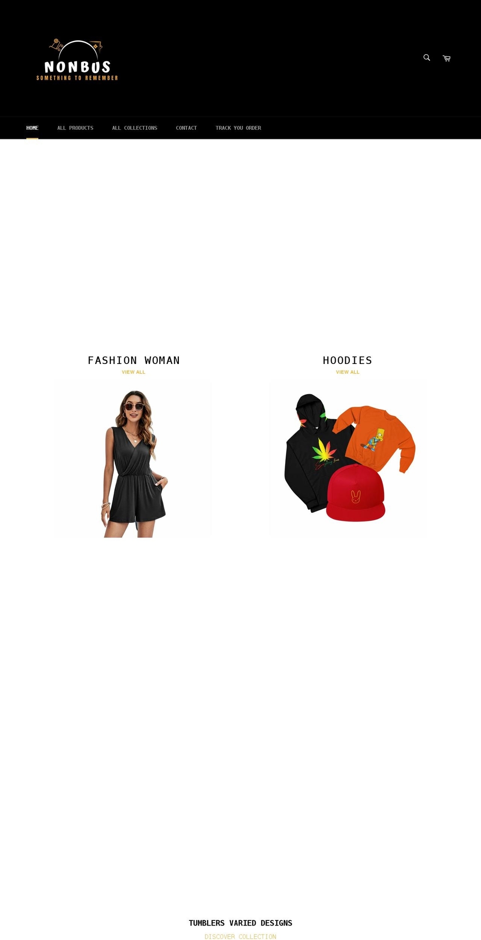 nonbus.com shopify website screenshot