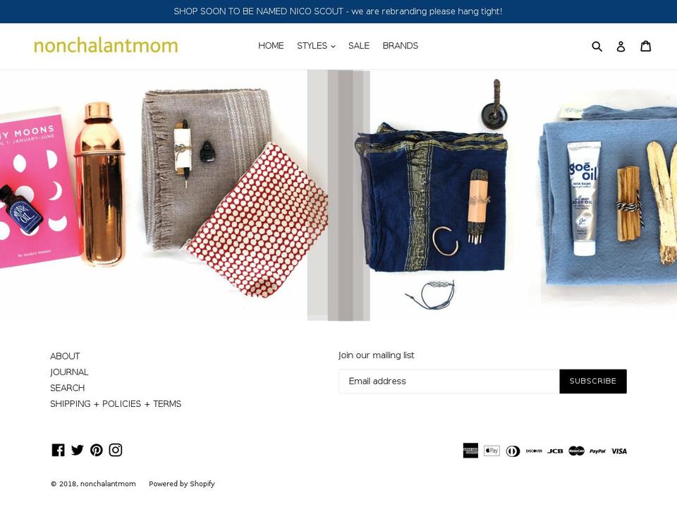 nonchalantkids.com — Shopify storefront screenshot