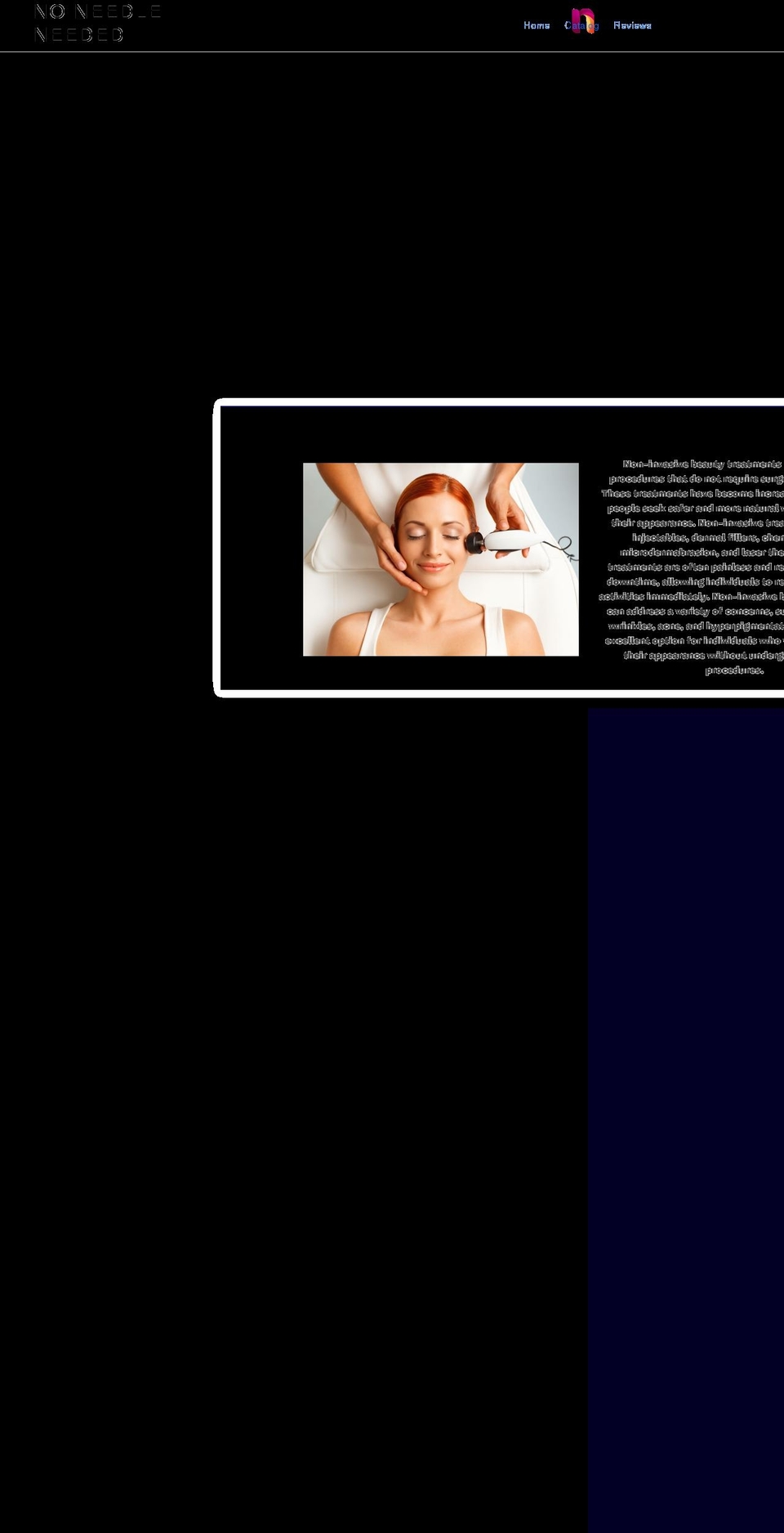 noneedleneeded.com shopify website screenshot