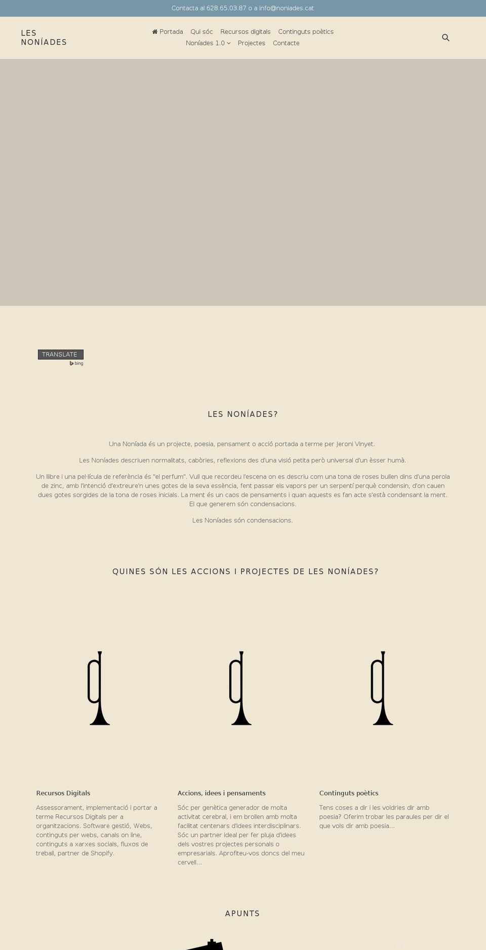 noniades.com shopify website screenshot