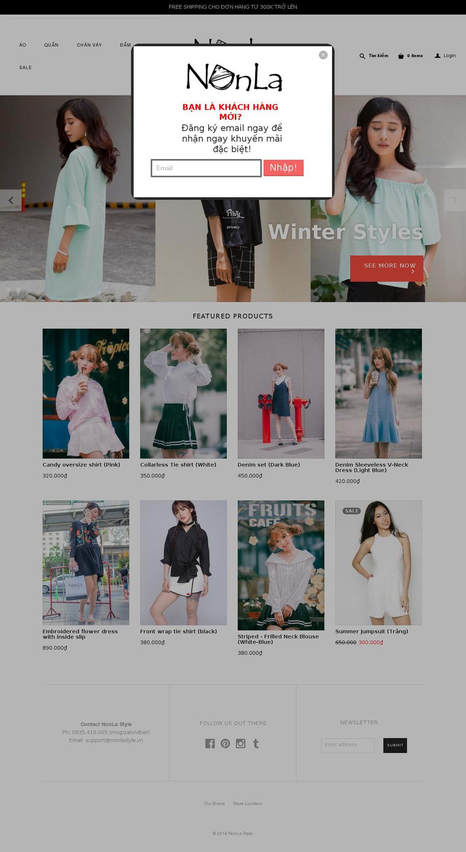 nonlastyle.com shopify website screenshot