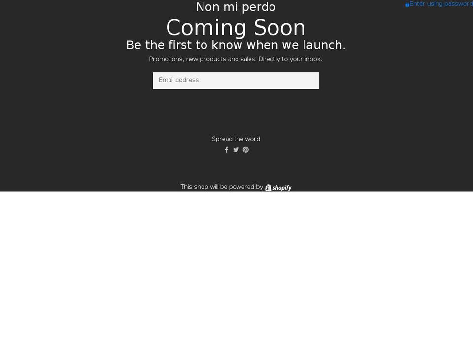 nonmiperdo.com shopify website screenshot