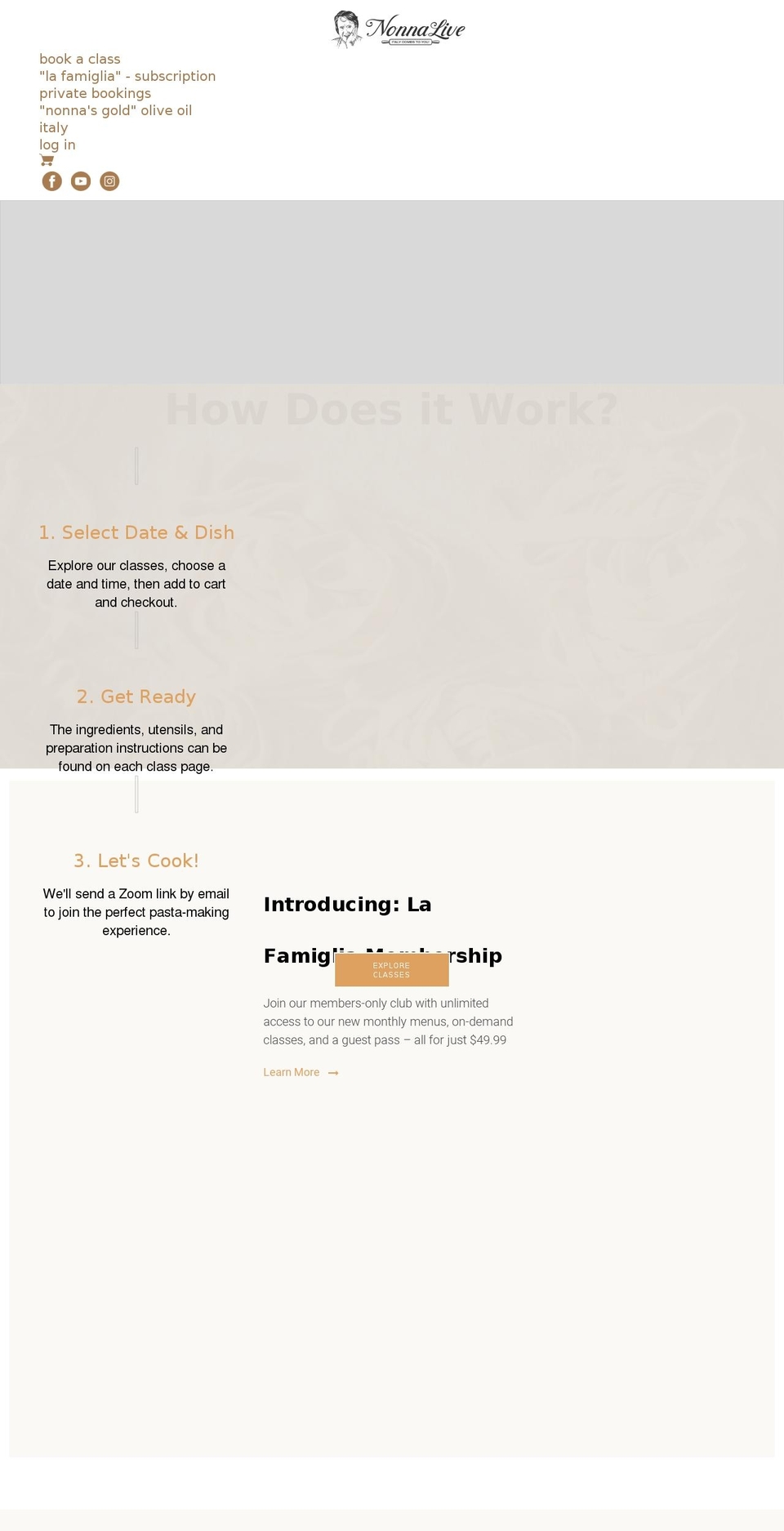 nonnalive.com shopify website screenshot