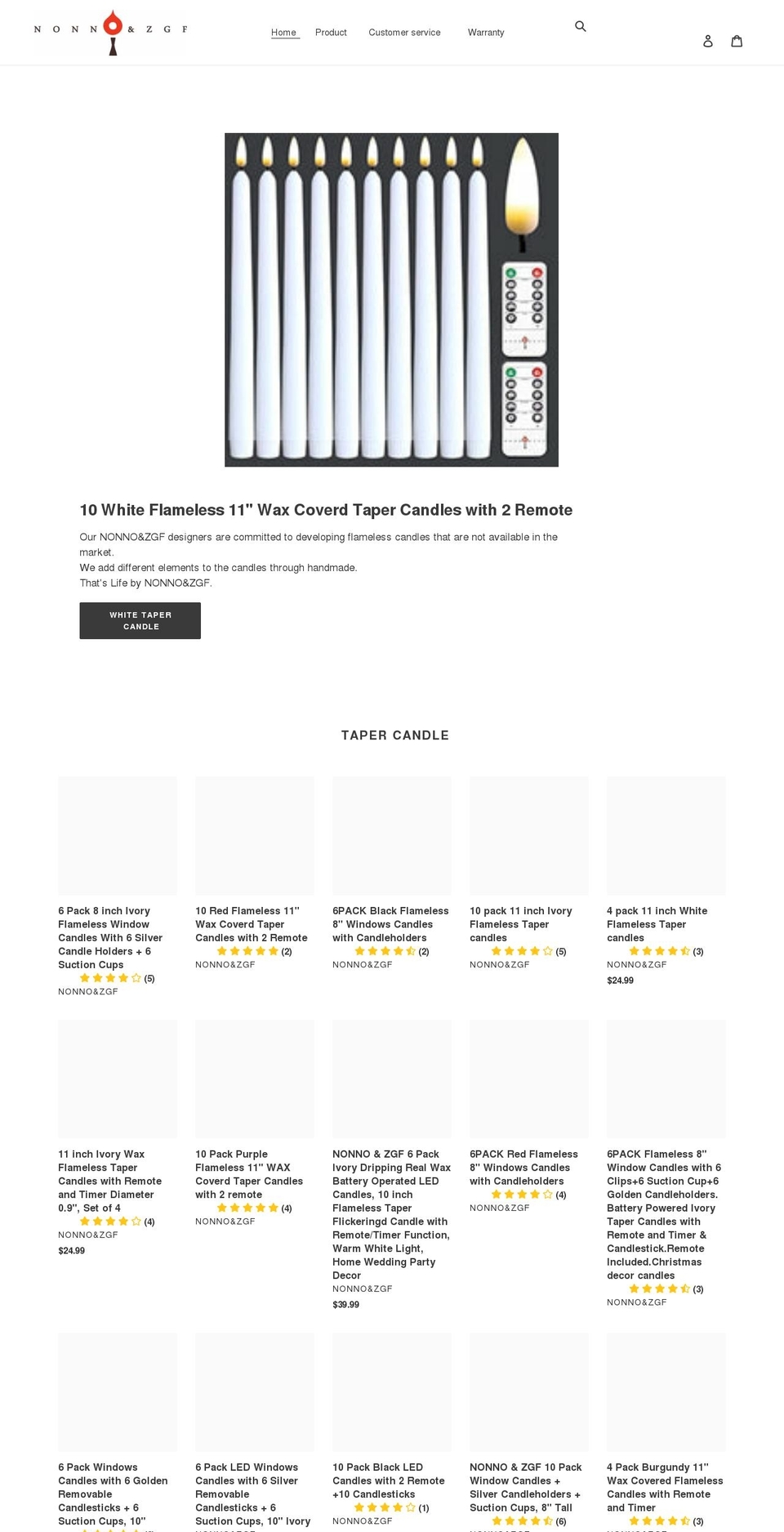 nonnozgf.com shopify website screenshot