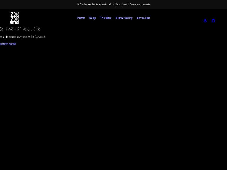 nonolab.co.uk shopify website screenshot