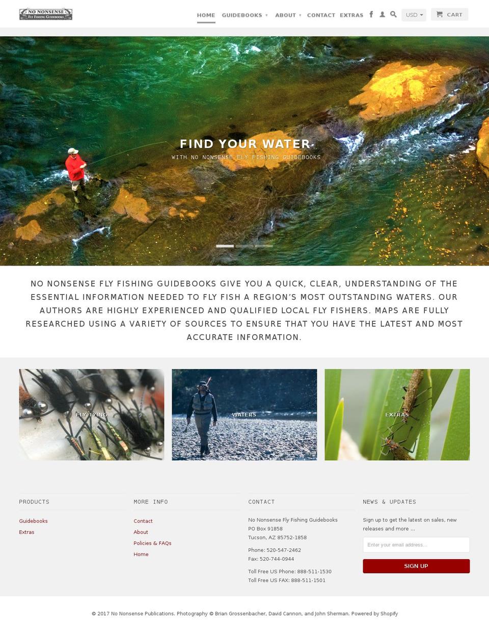 nononsenseguides.com shopify website screenshot