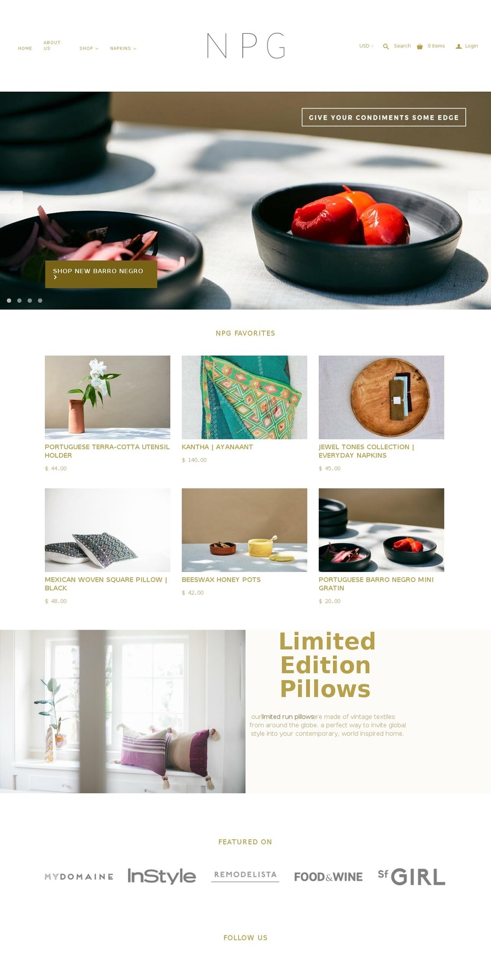 nonperishablegoods.com — Shopify storefront screenshot