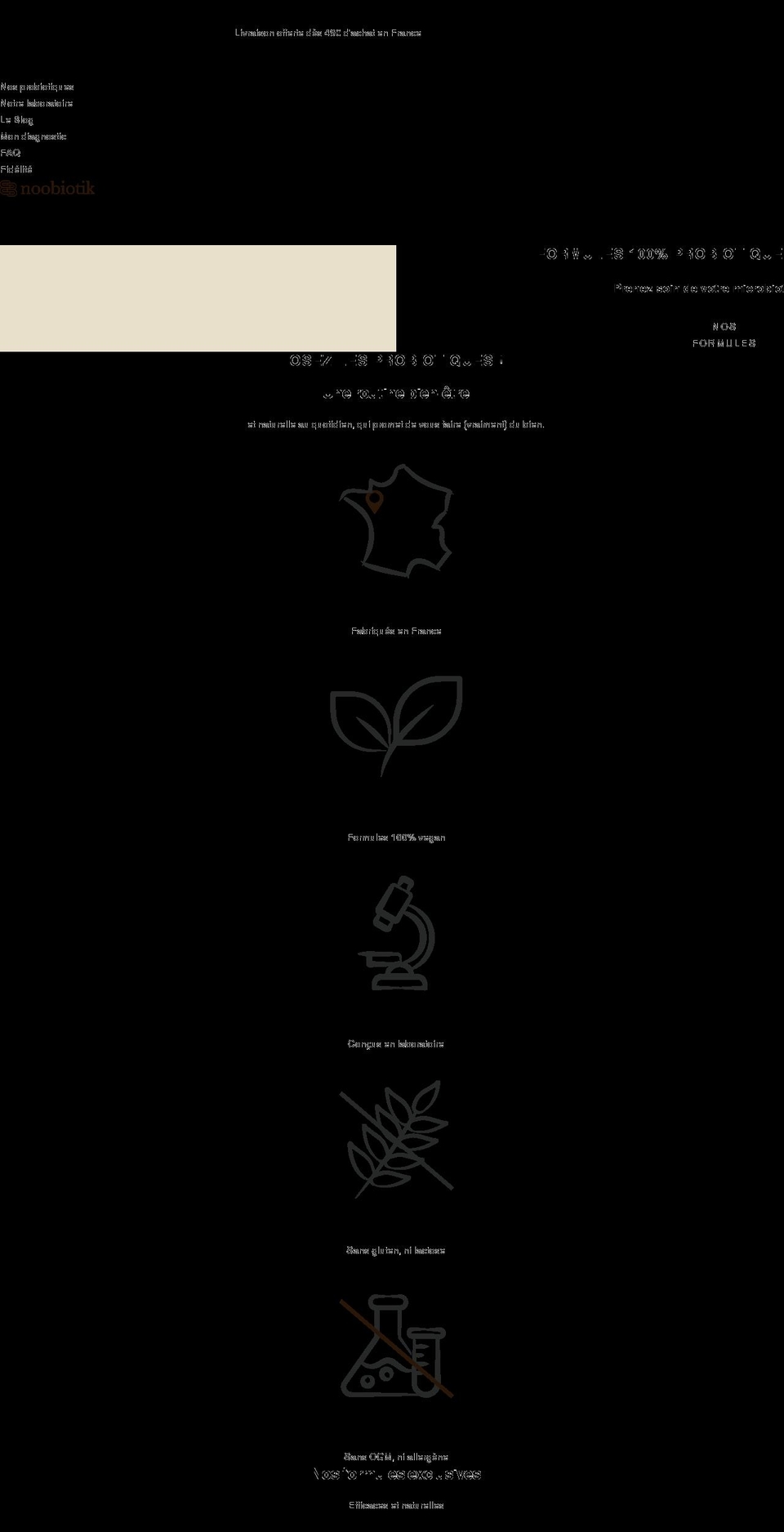 noobiotik.com shopify website screenshot