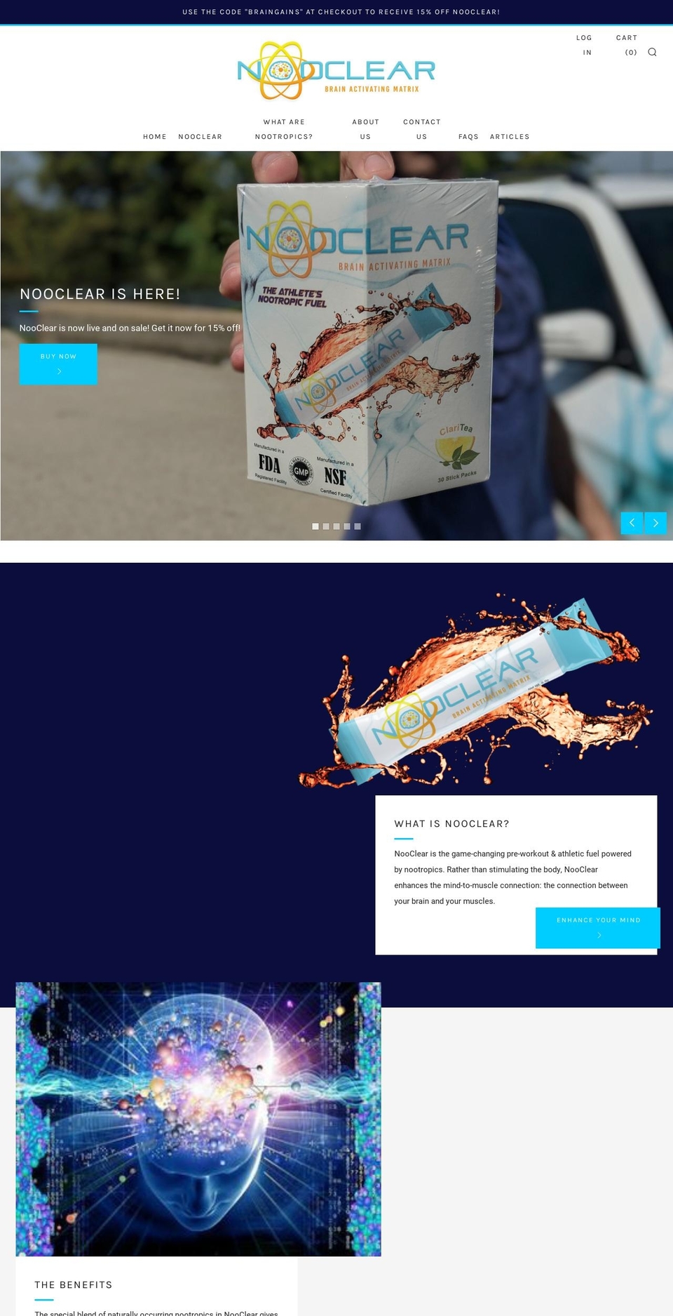 nooclearwsn.com — Shopify storefront screenshot