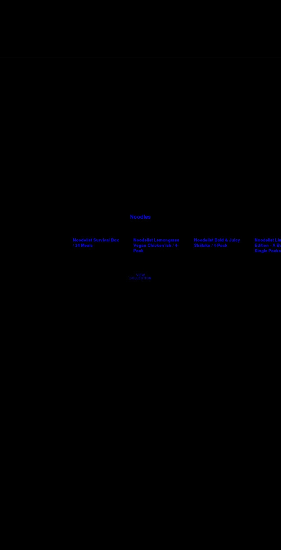 noodelist.com shopify website screenshot