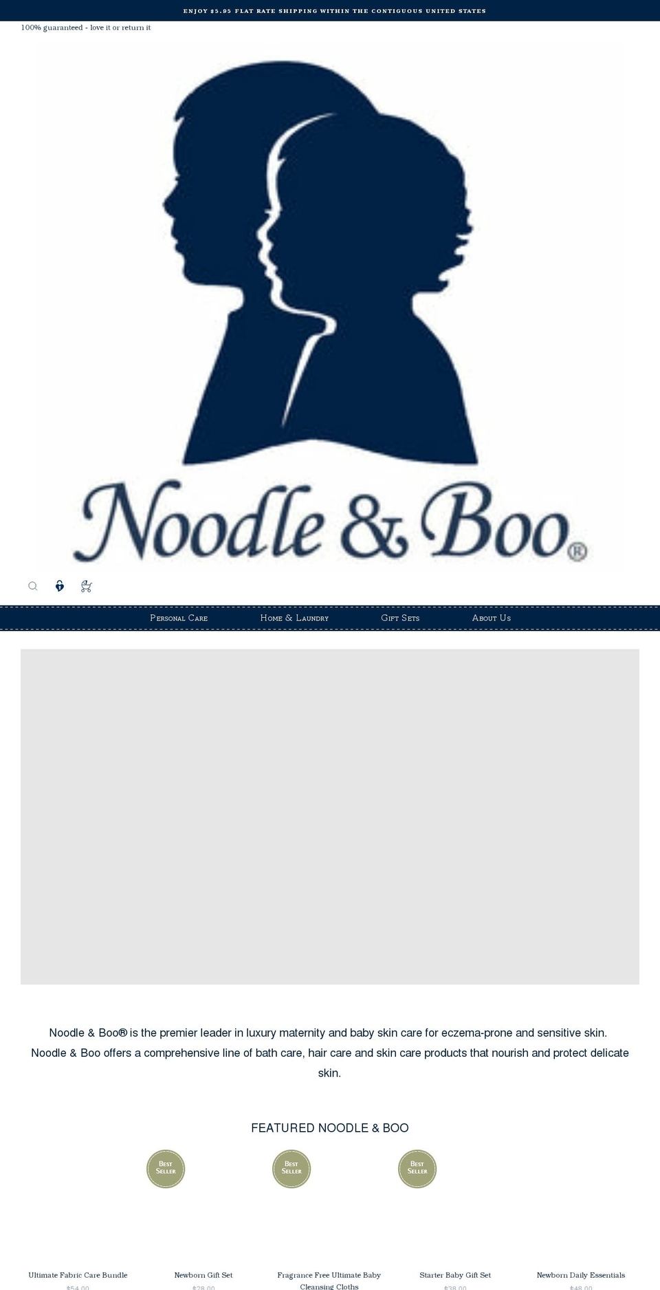 noodleandboo.com shopify website screenshot