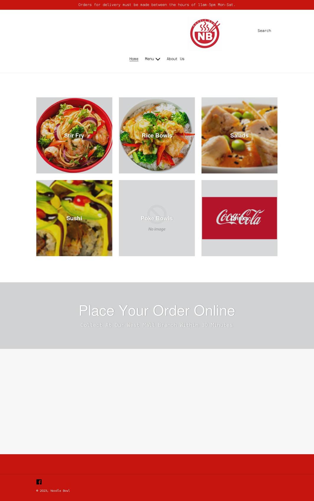 noodlebowltt.com shopify website screenshot